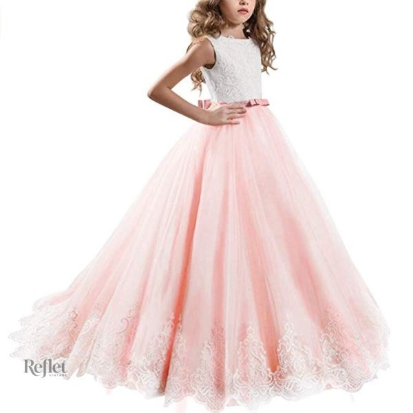 Robe rose élégante pour petite fille