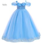 Tenue de bal pour enfant, robe princesses avec volants