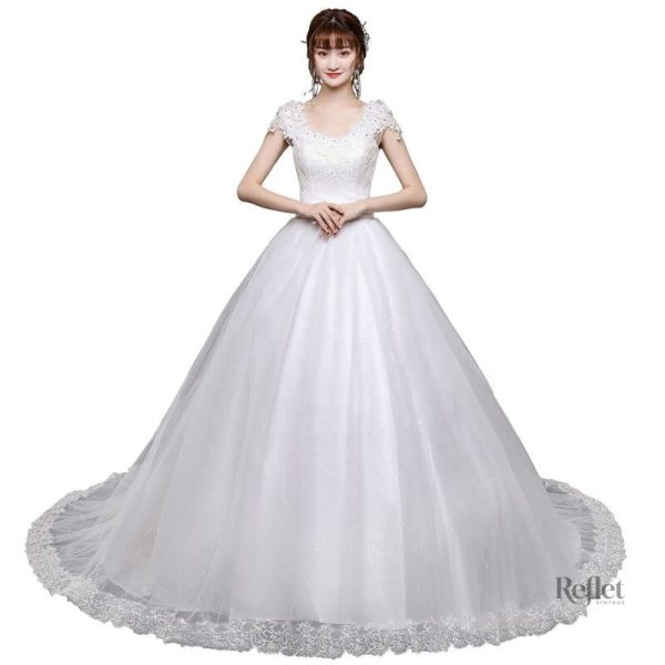 robe-de-princesse-mariage-civil-1 Robe de princesse pour mariage civil élégante et raffinée