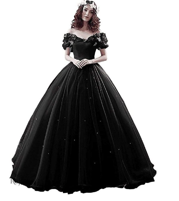 robe-de-princesse-noir-1 Robe de princesse noire élégante pour occasions spéciales