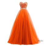 Robe de princesse orange