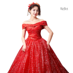 Robe longue princesse femme, design raffiné