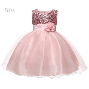 Robe de style princesse avec broderies délicates pour enfant