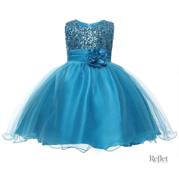 Robe princesse à manches courtes pour les journées d'été