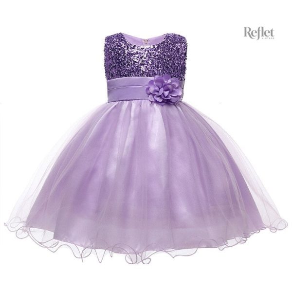 Robe de bal pour fillette, style princesse romantique