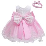 Robe de princesse rose pour bébé