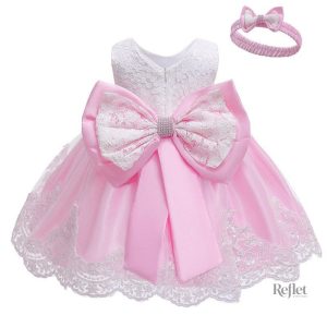 Robe de princesse rose pour bébé