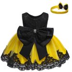 Robe rose rétro pour fille