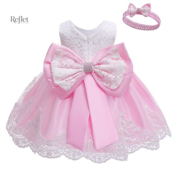 Robe vintage rose pour enfants