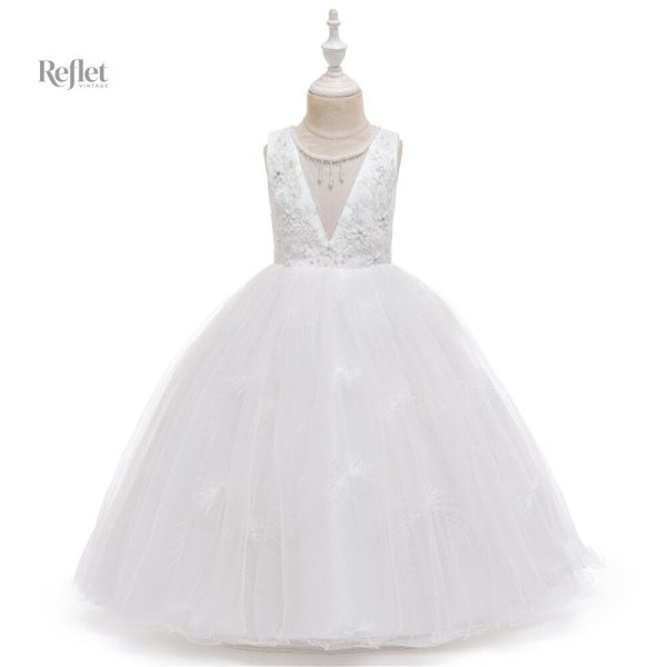 Vêtement de fête rose clair pour petite fille