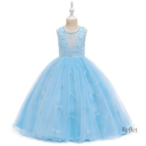 Robe de rêve rose pour jeune fille