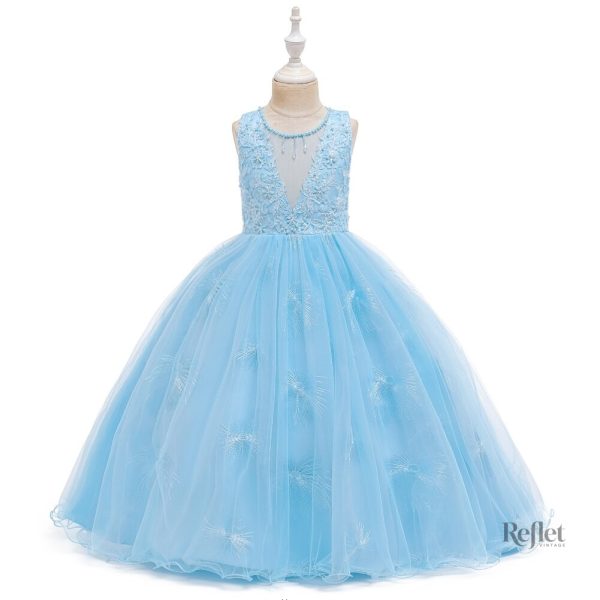 Robe de rêve rose pour jeune fille