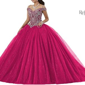Robe de princesse rose pour mariage