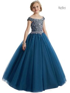 Robe enfantine rouge style princesse