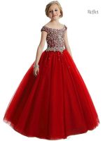 Vêtements de princesse pour bébé en rouge