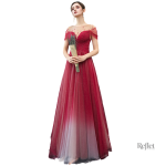 Robe de princesse rouge bordeaux élégante et scintillante