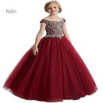 Robe princesse rouge pour petite fille