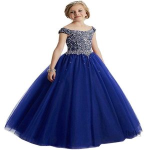 Robe de cérémonie en rouge pour enfant