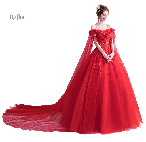 robe-de-princesse-rouge-pour-femme-1 Robe de princesse rouge élégante pour femme