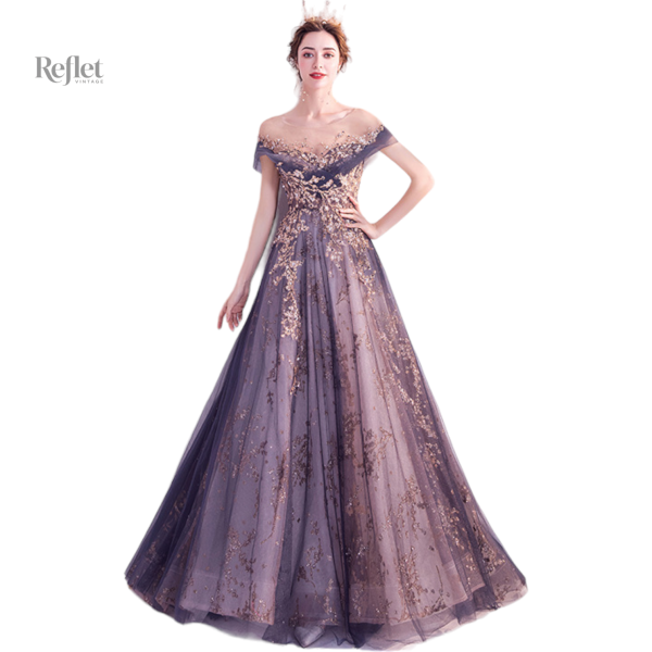 Robe de bal femme avec détails raffinés