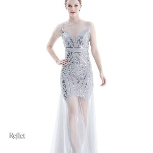 Robe soirée inspirée des années 20, élégante et stylée