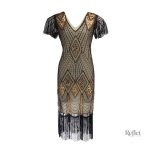 Robe chic des années 20, parfaite pour les soirées élégantes