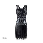 Robe années 30 en satin
