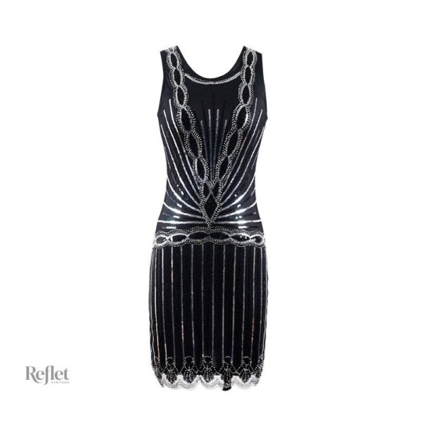 Robe années 30 en satin