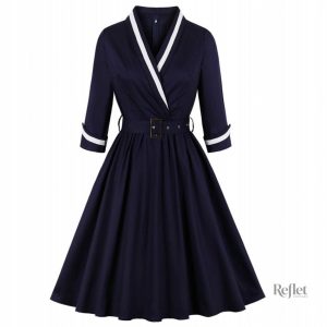 Robe vintage années 60, coupe classique et sophistiquée
