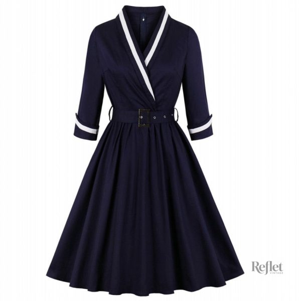 Robe vintage années 60, coupe classique et sophistiquée