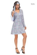 Robe de soirée aux motifs emblématiques des années 70