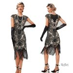Robe de soirée style années 20 élégante et chic