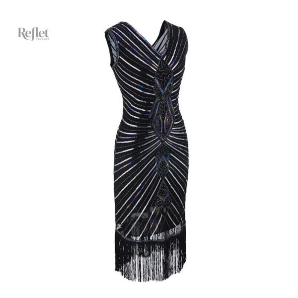 robe-de-soiree-annees-21-1 Robe de soirée vintage inspirée des années 20