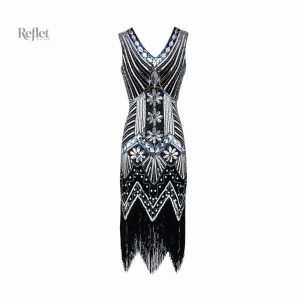 Élégante robe soirée style années 20 pour événements