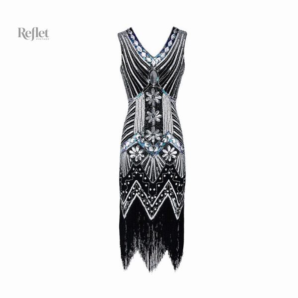 Élégante robe soirée style années 20 pour événements