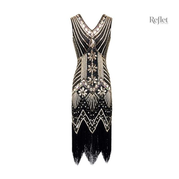 Look glamour années 20 avec cette robe de soirée