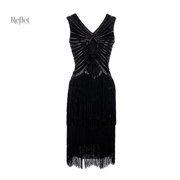 Robe soirée festive années 20, idéale pour les galas