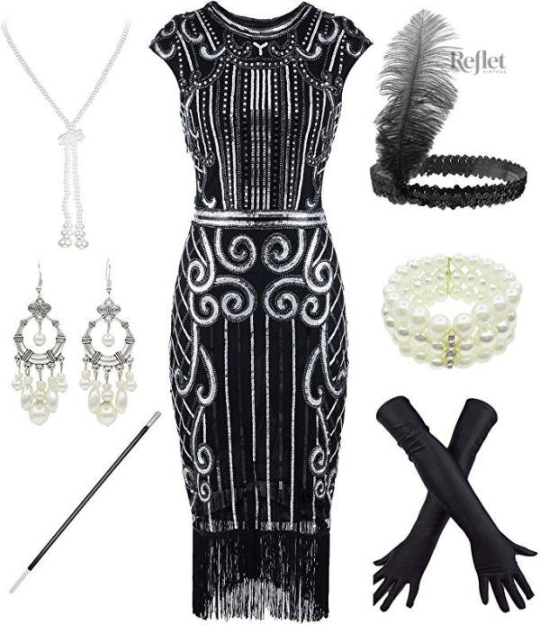 Robe années 30, style art déco
