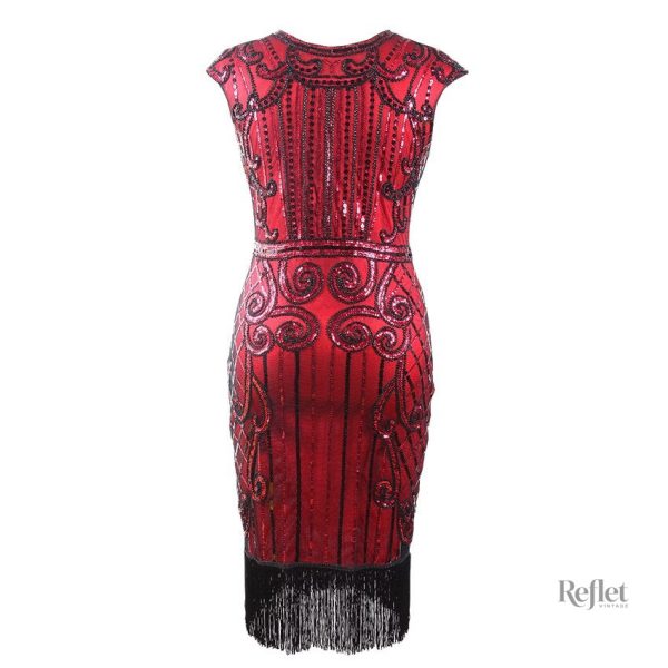 Robe de bal années 30, satin brillant