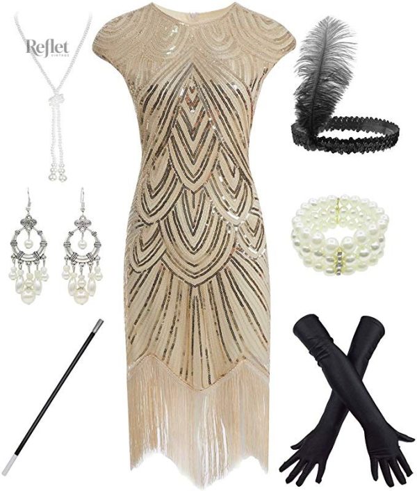 Robe de fête années 30, décolleté