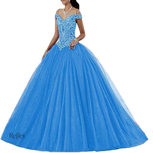 robe-de-soiree-de-princesse-bleu-ciel-1 Robe de soirée princesse bleu ciel élégante et raffinée