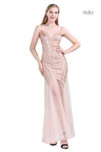 Robe de soirée élégante inspirée des années 20