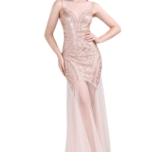 Robe de soirée élégante inspirée des années 20