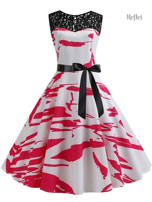 Robe à fleurs années 50