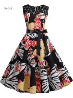 Robe à taille cintrée années 50