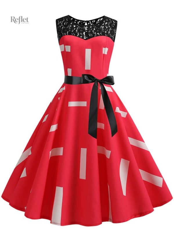 Robe avec jupe évasée années 50