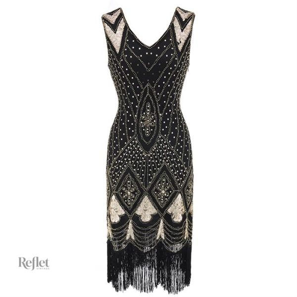 robe-de-soiree-elegante-annee-20-1 Robe soirée élégante années 20, style vintage chic