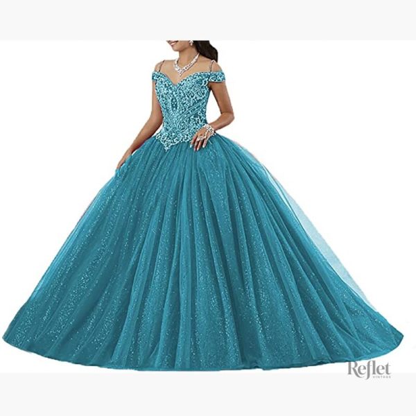 Robe élégante style princesse idéale pour les fêtes