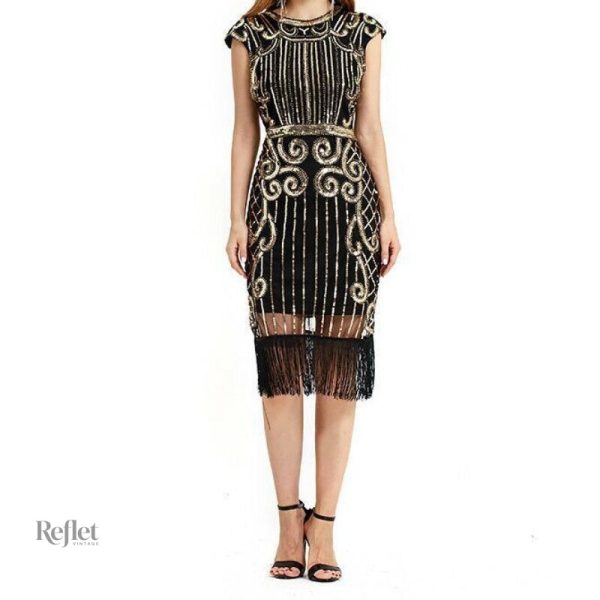 robe-de-soiree-vintage-annee-20-1 Robe soirée vintage années 20 en style glamour