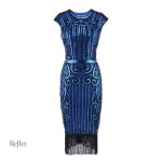 Robe de soirée vintage, ambiance des années folles